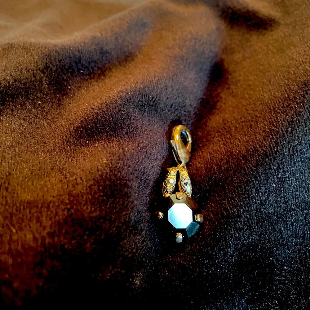 black necklace charm